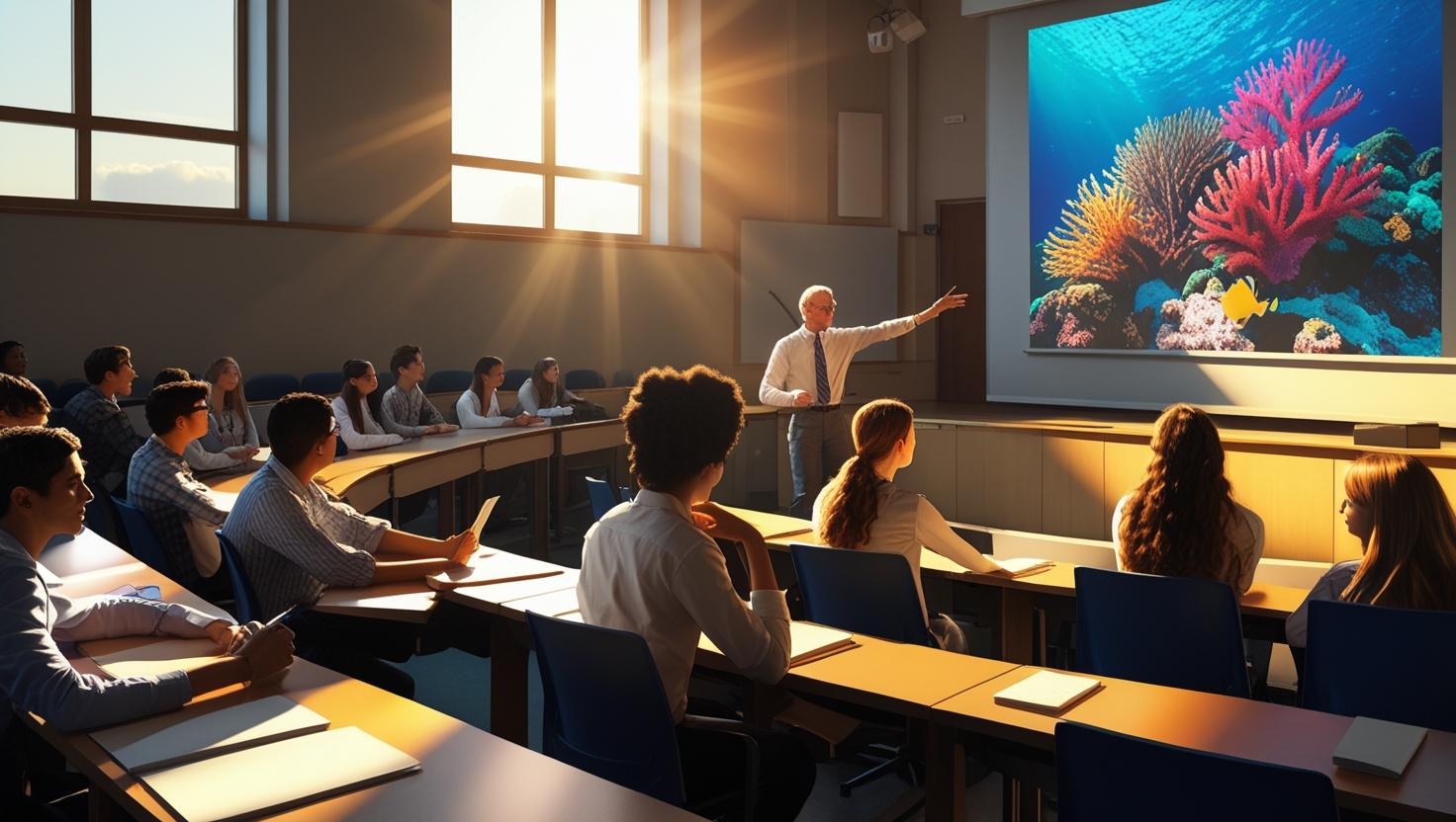 wykłąd na uniwesytecie o edukacji ekologicznej